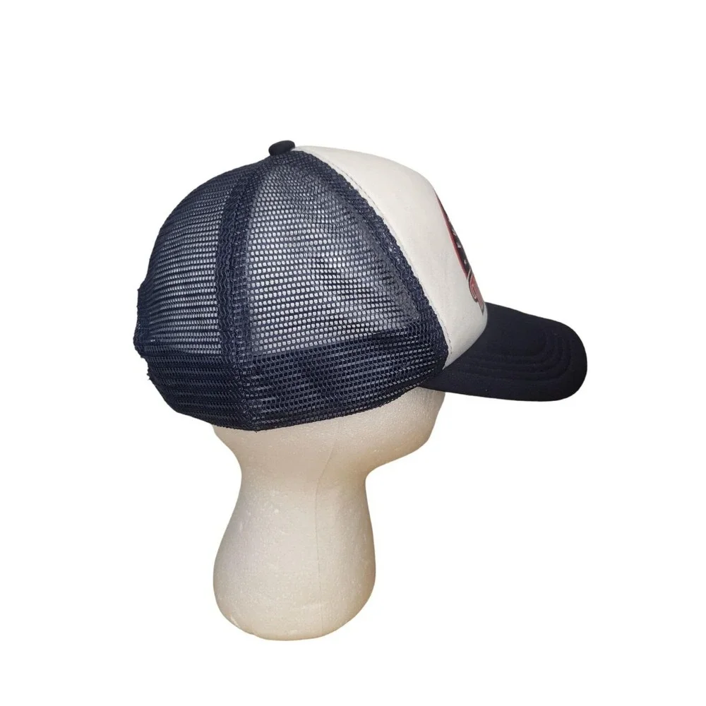 F45 Training‎ Trucker Hat OS White Blue Red Mesh Snapback Functional Fitness Cap